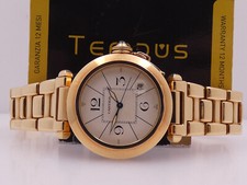 CARTIER PASHA 38mm 18 KT FULL GOLD NEAR N.O.S NEVER POLISHED BOX&PAPERS OROLOGIO