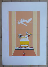 SERGIO SARRI LITOGRAFIA FIRMATA E NUMERATA DEL 1984 CM. 70 X 50