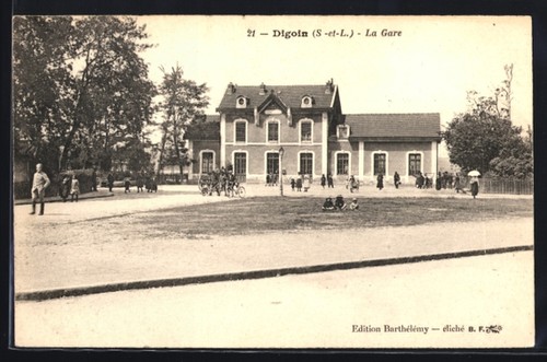 Cpa digoin la gare - cpa,