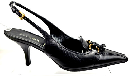 Prada nero pelle - nappa, oro