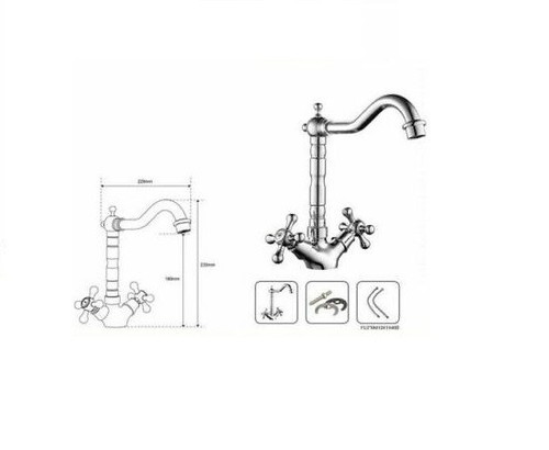 Miscelatore rubinetto manopole - rubinetto,
