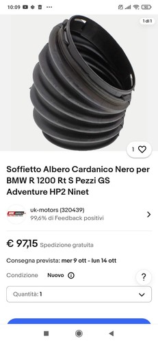 Soffietto albero cardanico - soffietto,