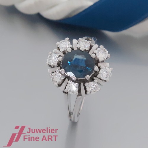 Anello zaffiro con - 1,