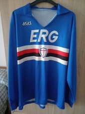Maglia Sampdoria 1990/91 Senza Etichetta Interna(asics)no Match Worn N.8