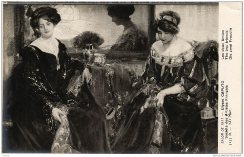 Cartolina cpa salon - salon, de