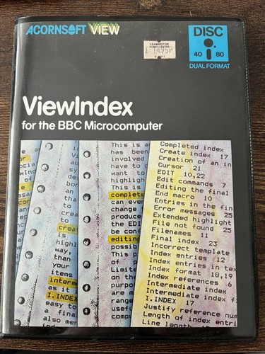 Microcomputer acornsoft view - microcomputer,