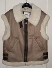 Gilet smanicato Zara ecopelle
