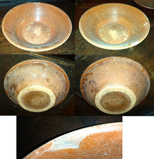 ANTICO CATINO CONTADINO CONICO  IN TERRACOTTA  BIELLESE DIAMETRO MAX CM 35