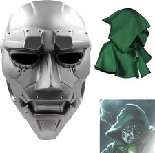 Dr Doom Maschera Supercriminale Victor Di Casco Argento Teschio Maschera Carneva