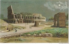 Cartolina Roma. Colosseo 1908