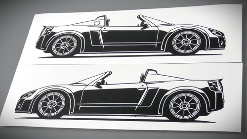 Adesivo opel speedster turbo - adesivo,
