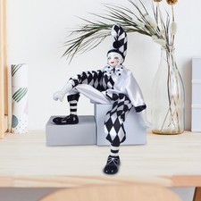 Bambola Arlecchino da 15 pollici in porcellana per feste di compleanno