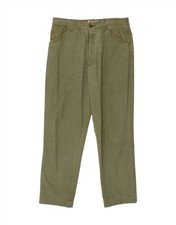 AVIREX Pantalone Uomo Dritto Casual W33 L30 Verde Cotone MG13
