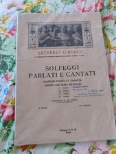 Letterio Ciriaco Solfeggi Parlati E Cantati Edim 1968 Spartito Pianoforte