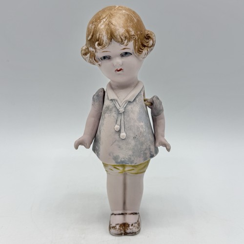 Bambola vintage bisque - bambola, 1/2"