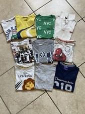 Lotto/set 10 Maglietta Bambino 4 Anni Maniche Lunghe/ Corte Marche Varie