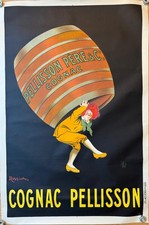 Cappiello - Poster Pubblicitario telato - Cognac Pellisson - BID NOW ! OFFRI ORA