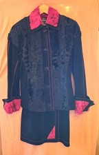 Tailleur Astrakan et Nubuk Vintage T 38 Parfait état