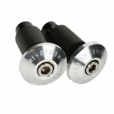 2X Tappi manubrio argento 7/8