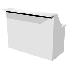 BANCONE RECEPTION ACCOGLIENZA UFFICIO STUDIO Modulo 120 cm L 120 P 76 H 117