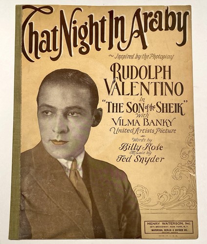 Rudolph valentino spartiti - valentino,