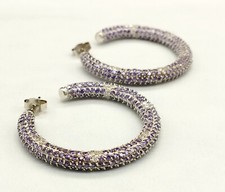 Women's 925 Silver Pavement