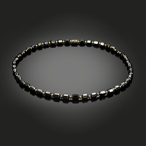 Collana unisex oro ematite