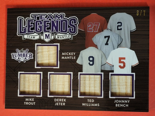 Mickey mantle bat card - mickey,