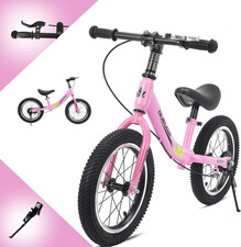 Balance Bike 14/16 Pollici per 3 4 5 6 7 e 8 Anni Ragazzi Ragazze,Senza Pedaliera Traino