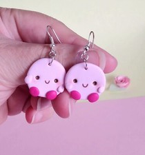 Orecchini kirby fimo - orecchini, in