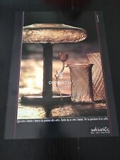 1987 SALVIATI VETRO MURANO LAMPADA VASI  VINTAGE AD PUBBLICITA