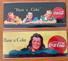 COCA COLA  2 TARGHE  CM 27 X