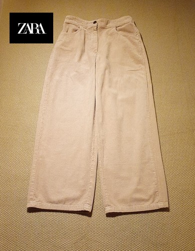 Zara pantalone donna beige - zara,