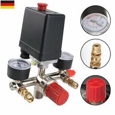 Regolatore di pressione con pressostato per compressore 2 indicatori valvola di sicurezza 125PSI