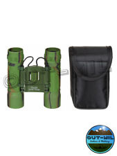 Binocolo mimetico militare pieghevole lente 10 x 25 con custodia