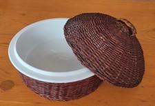 PORTA PANE MULINO BIANCO CESTO IN Bambù  E PORCELLANA Barilla 1993 Vintage