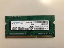 Ram notebook sodimm 4gb ddr3 1600mhz PC3L-12800S Crucial CT51264BF160BJ.C8FER s
