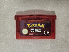 Pokemon Rubino Nintendo Game Boy Advance ITA Italiano GBA Batteria NUOVA