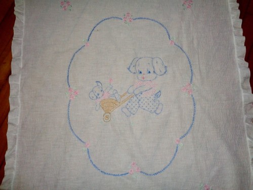 Copriletto culla fatto mano - fatto,