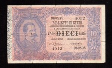Biglietto stato dieci - biglietto,