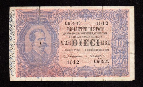 Biglietto stato dieci - di,