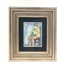 Quadro a olio pittore ALDO DORELLA incorniciato 15x20 vintage