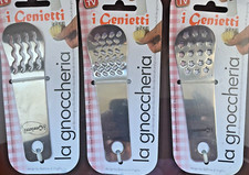 IPAC GENIETTI 3 RIGAGNOCCHI DECORATORI GNOCCHI - BISCOTTI INOX COME NUOVI