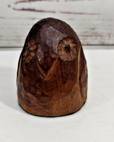Statuina gufo legno - statuina,