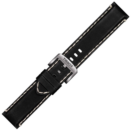 Correa tissot piel - tissot, negra