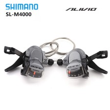 Set Leve Cambio Shimano Alivio M4000 SL-M4000 Rapidfire MTB Trigger 3x9 Velocità
