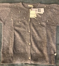 MONNALISA CARDIGAN MISTO LANA BAMBINA GRIGIO S 162CM NUOVO