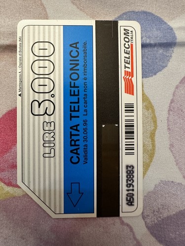 Scheda telefonica rara sip - scheda,