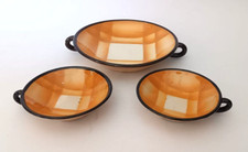 ♥ SET UN PIATTO 2 TAZZINE IN CERAMICA DECO FUTURISTA TIPO GALVANI ALBA DOCILIA