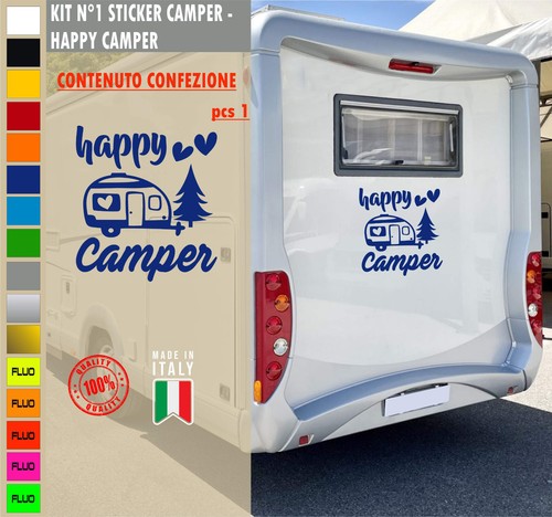 Adesivi camper happy - camper,